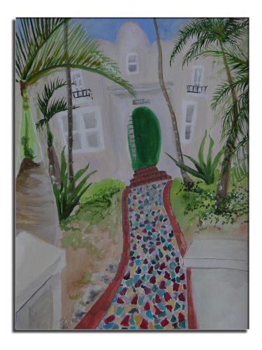 Spanish-bungalow-with-mosaic-walkway-in-Laurel-Park